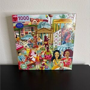 EeBoo Piece and Love Berlin Life 1000 piece square jigsaw puzzle. New in box.